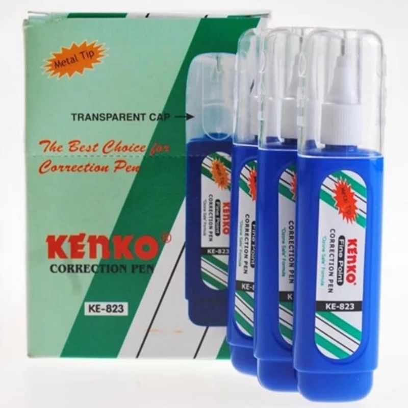 

KENKO Tip-ex Cair KE-826 | Penghapus Pena Correction Pen Metal Tip