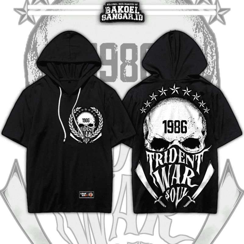 TS HOODIE Pagar Nusa Trident War Soul ( A2 FULL PUNGGUNG ) Ts Hoodie Pagar Nusa Tengkorak Ts Hoodie 