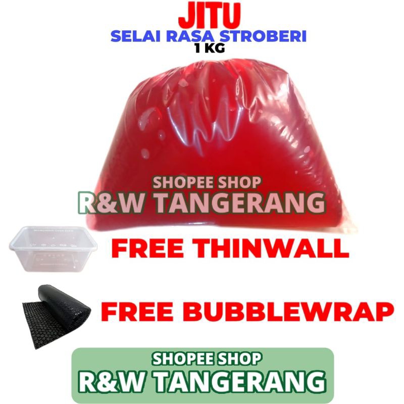 

Selai Rasa Stroberi 1 KG Ekonomis Jitu