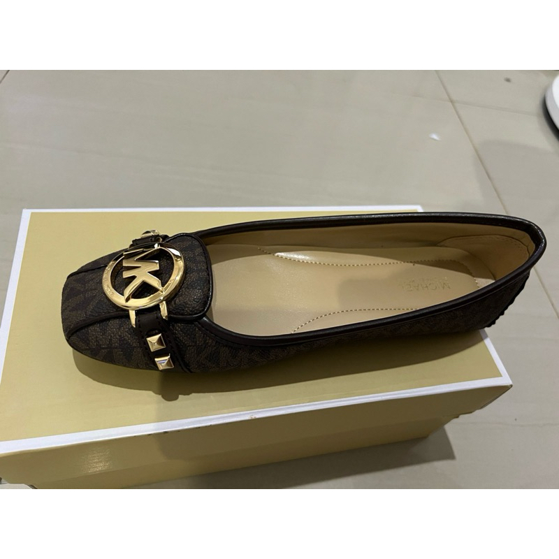 sepatu MK fulton moc brown no.7