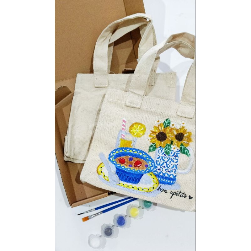 

Lukis Tote Bag DIY Kreasi kegiatan anak kreatif