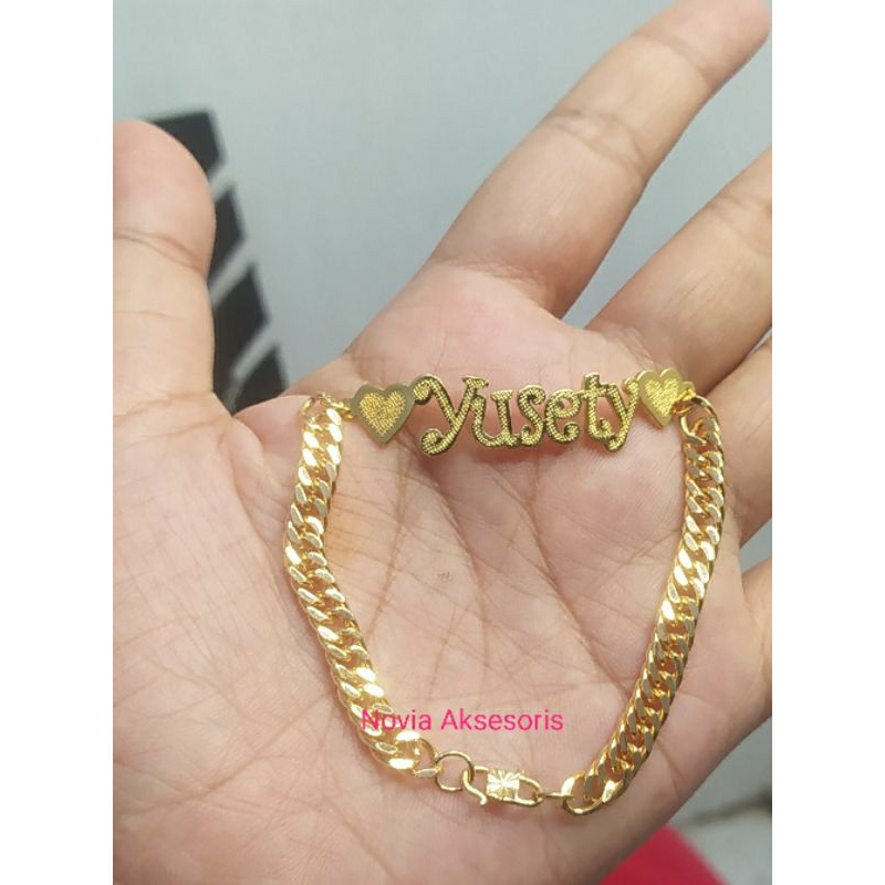 Gelang Nama/Gelang Sisik  Naga/Gelang viral Tiktok