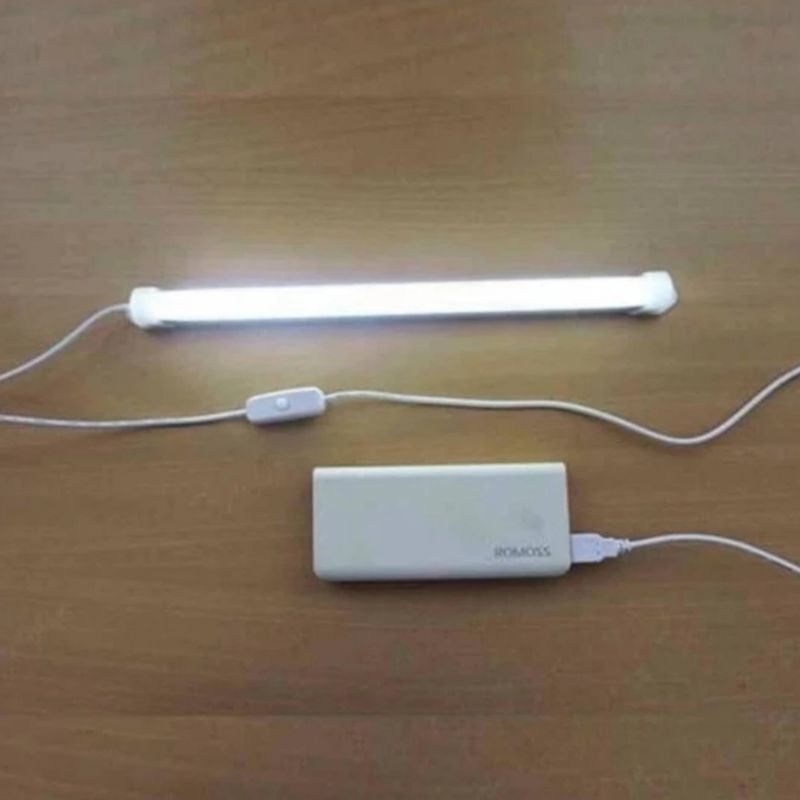 Lampu Led Neon 30cm USB 5V 1A 5W setara bohlam 40W emergency