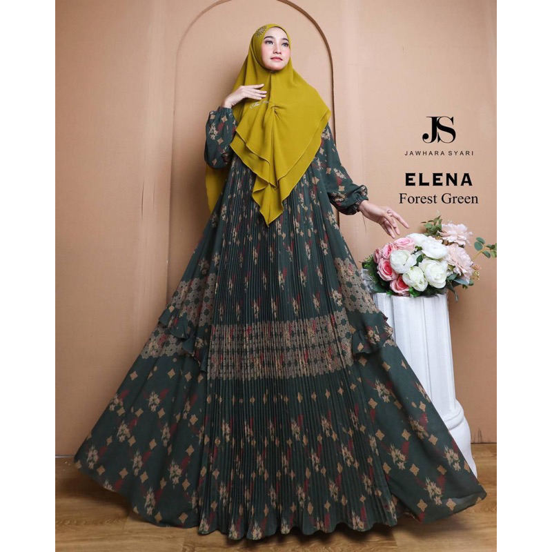 ORIGINAL SERIES ELENA SET KHIMAR JAWHARA SYARI ORIGINAL AQRFASHION