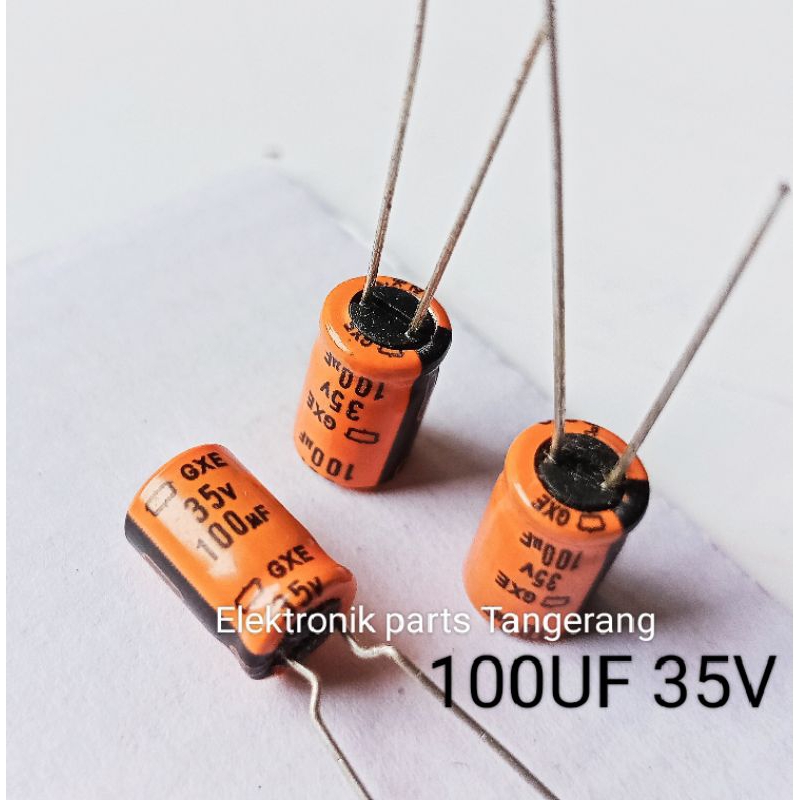 CAPACITOR ELCO 100UF 35V KAPASITOR ELCO 100UF 35V KAPASITOR ELCO 35V 100UF ELCO 100 UF 35V