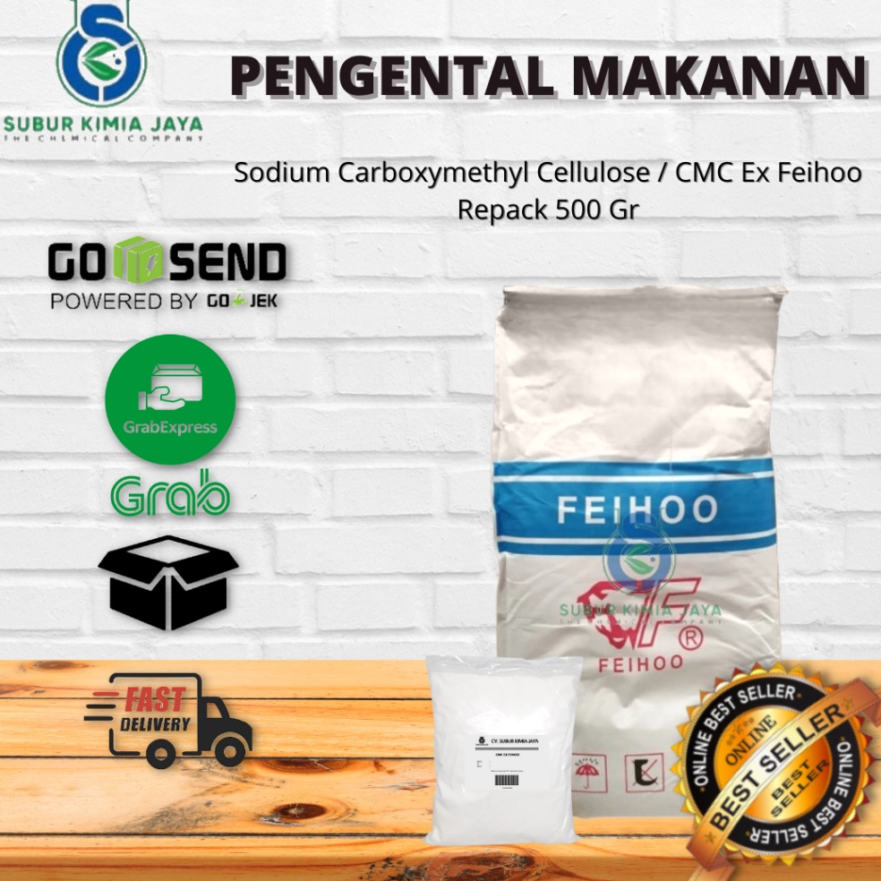 

AQK797 88 CMC Ex Feihoo Sodium Carboxy Methyl Cellulose Food Grade 5 Gr