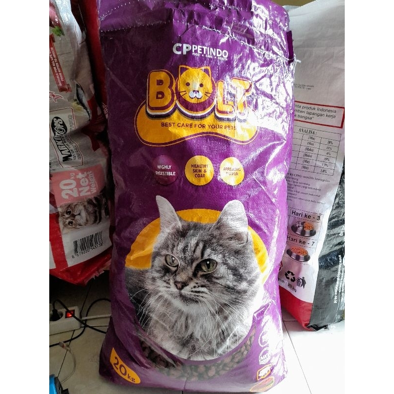 MAKANAN KUCING || BOLT 1 KARUNG (20KG) || TERMURAH