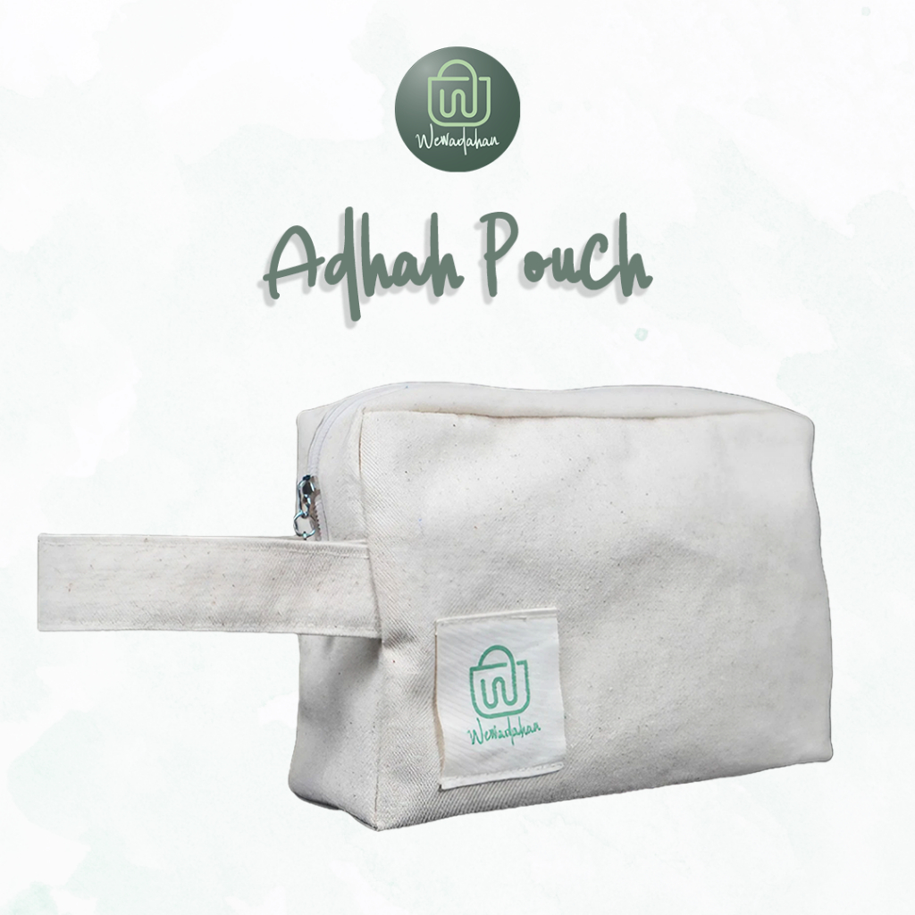 Pouch Kanvas Souvenir Polos Bisa Custom I Adhah Pouch Wewadahan
