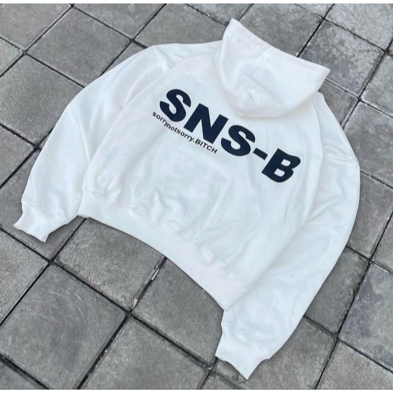 WHITESIC//HOODIE//SorryNotSorryBitch//SNSB