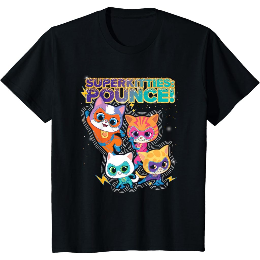 Baju Kaos Anak Distro Premium Disney Junior SuperKitties Pounce Full Team T-Shirt