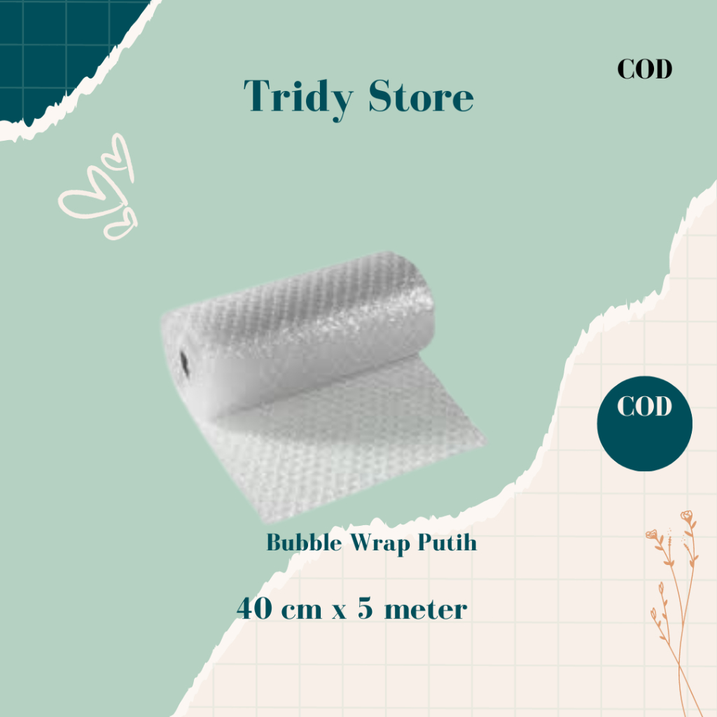 

Bubble Wrap 40 cm x 5 m / Plastik Bubble / Plastik pembungkus / gelembung / plastik packing