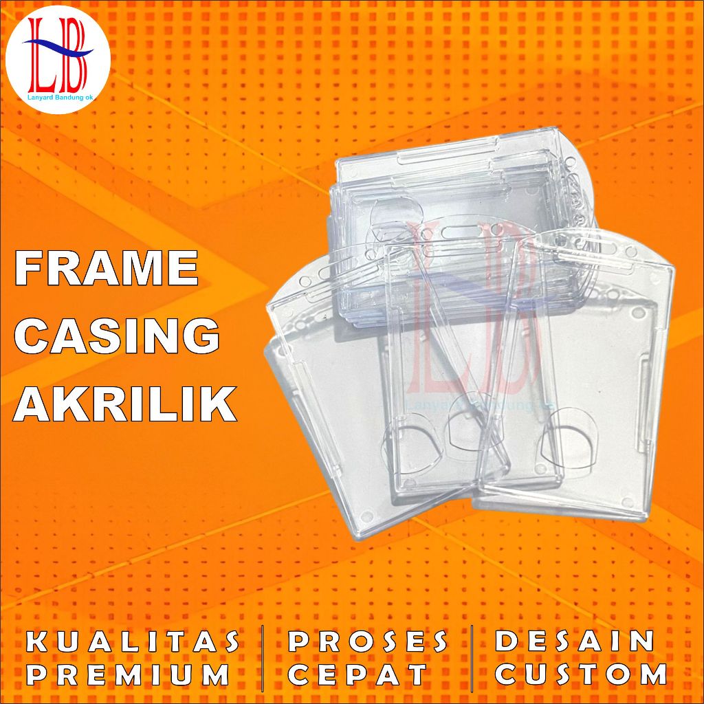 

Card holder id card bening transparan / bening kaca. frame idcard casing card