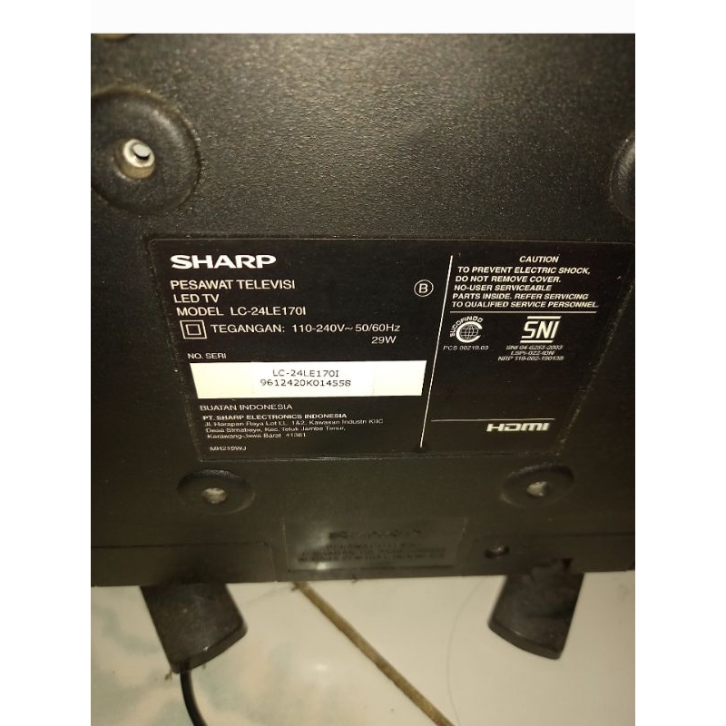 Pesawat Televisi LED TV merk SHARP