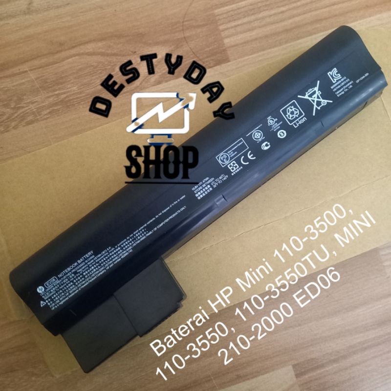 Baterai HP Mini 110-3500, 110-3550, 110-3550TU, MINI 210-2000 ED06