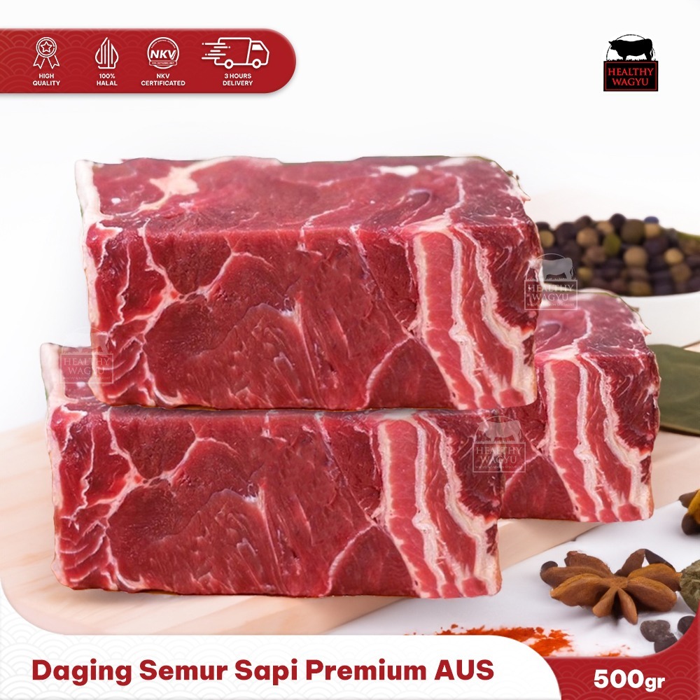 

Daging Semur Soto Rawon Sop Sapi Australia 500gr Healthy Wagyu