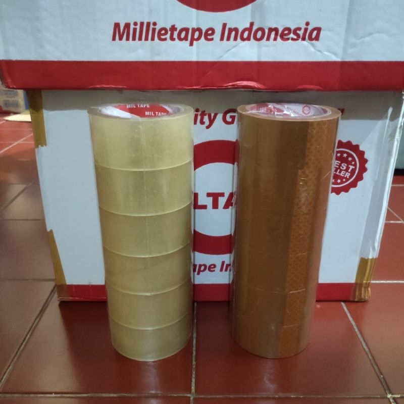 

Lakban 45mm x 100 Yard Bening Cokelat 45 mic