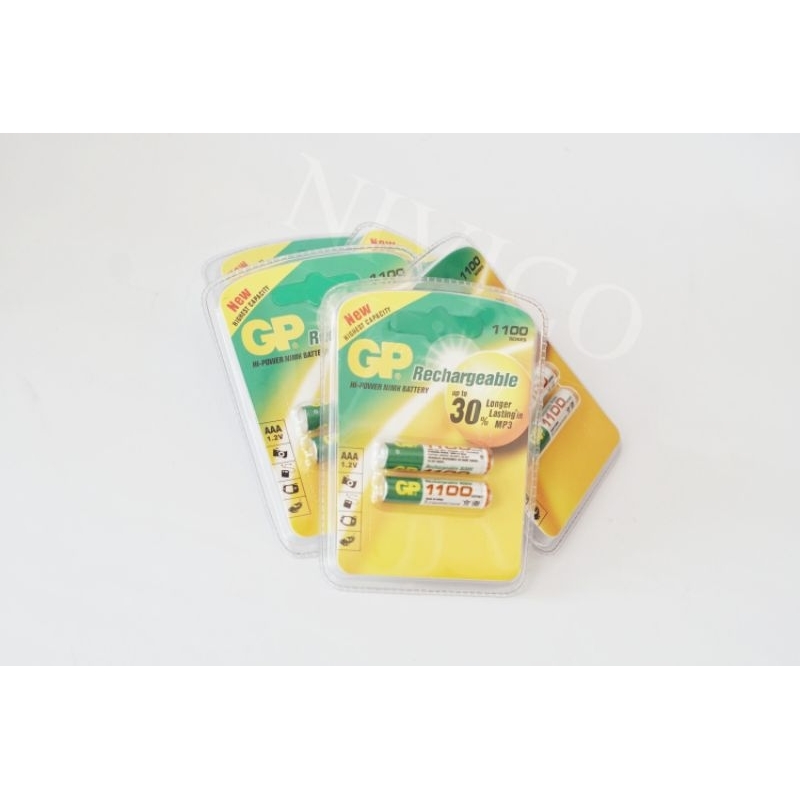 Baterai AAA A3 GP 1100 series Charge 970MAH  1.2v