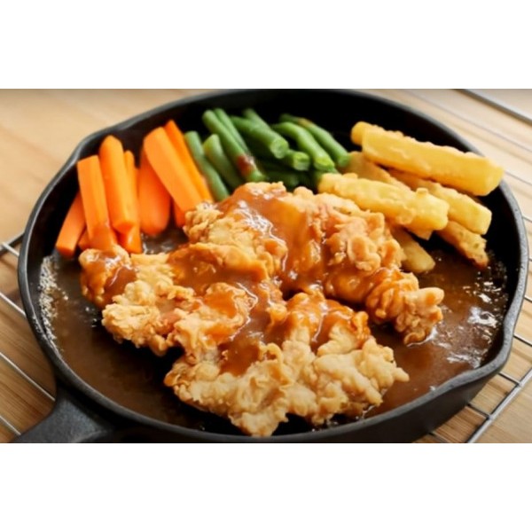 

CHICKEN STEAK / STEAK DAGING AYAM SIAP MAKAN SWJ (STEAK WONG JOWO)