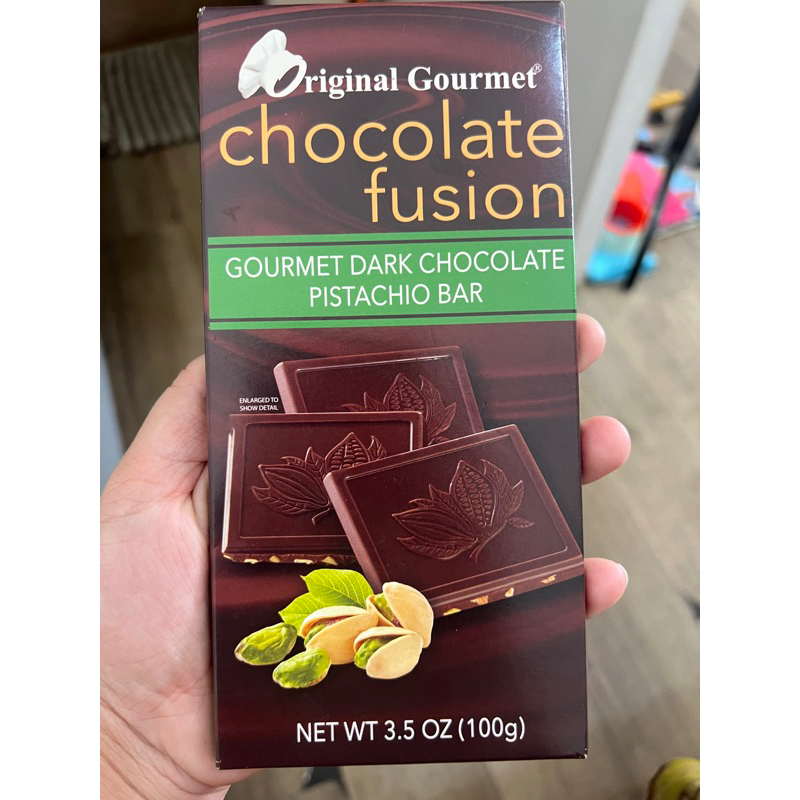 

Chocolate Fusion Gourmet Dark Chocolate Pistachio Bar