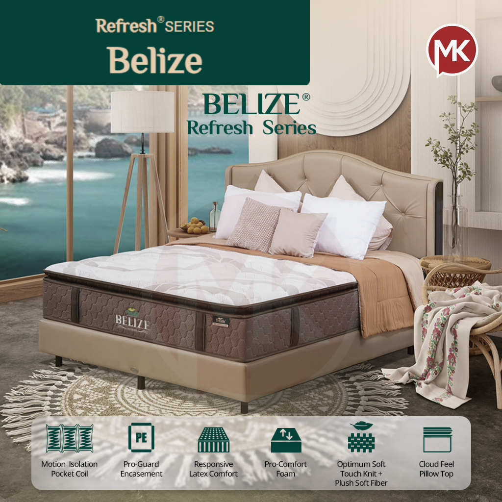 Kasur Springbed 180x200 Procella Belize EuroTop Plushtop Pillowtop Medium Soft 34 cm (Kasur Saja)