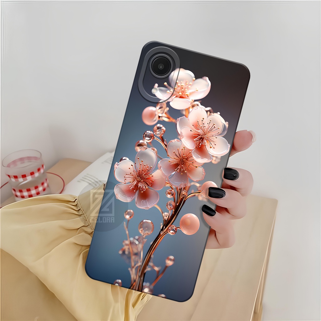 Case Samsung Galaxy A03 Core - Fashion Case Bunga - Sofcase Samsung Galaxy A03 Core - Silikon Pro Ca