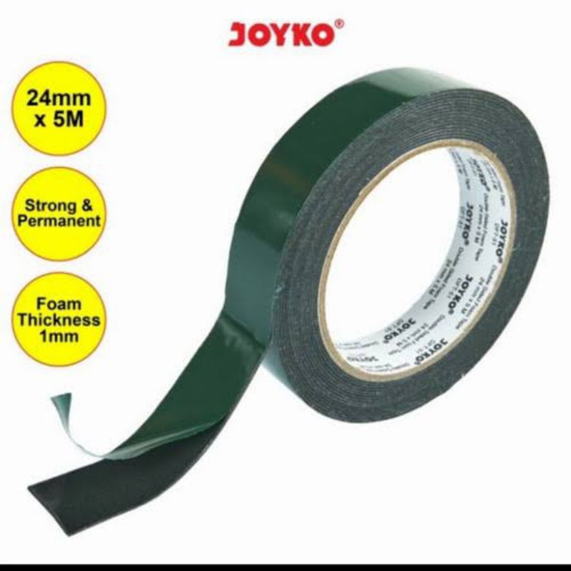 

DOUBLE TAPE FOAM HIJAU 1" 5M