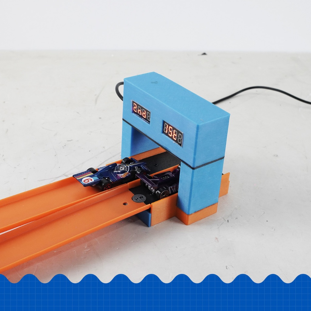 Digital Finish Gate Hotwheels Diecast Track 3D Printed
