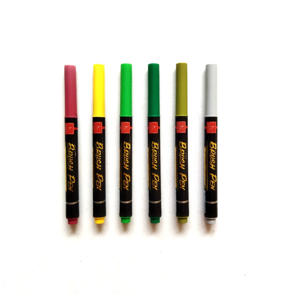 

ANNYEONG HASEYO GIFT SHOP | Snowman Brush Pen BM-1 Water Based Dyestuff Ink | p 13cm x l 1cm x t 1cm