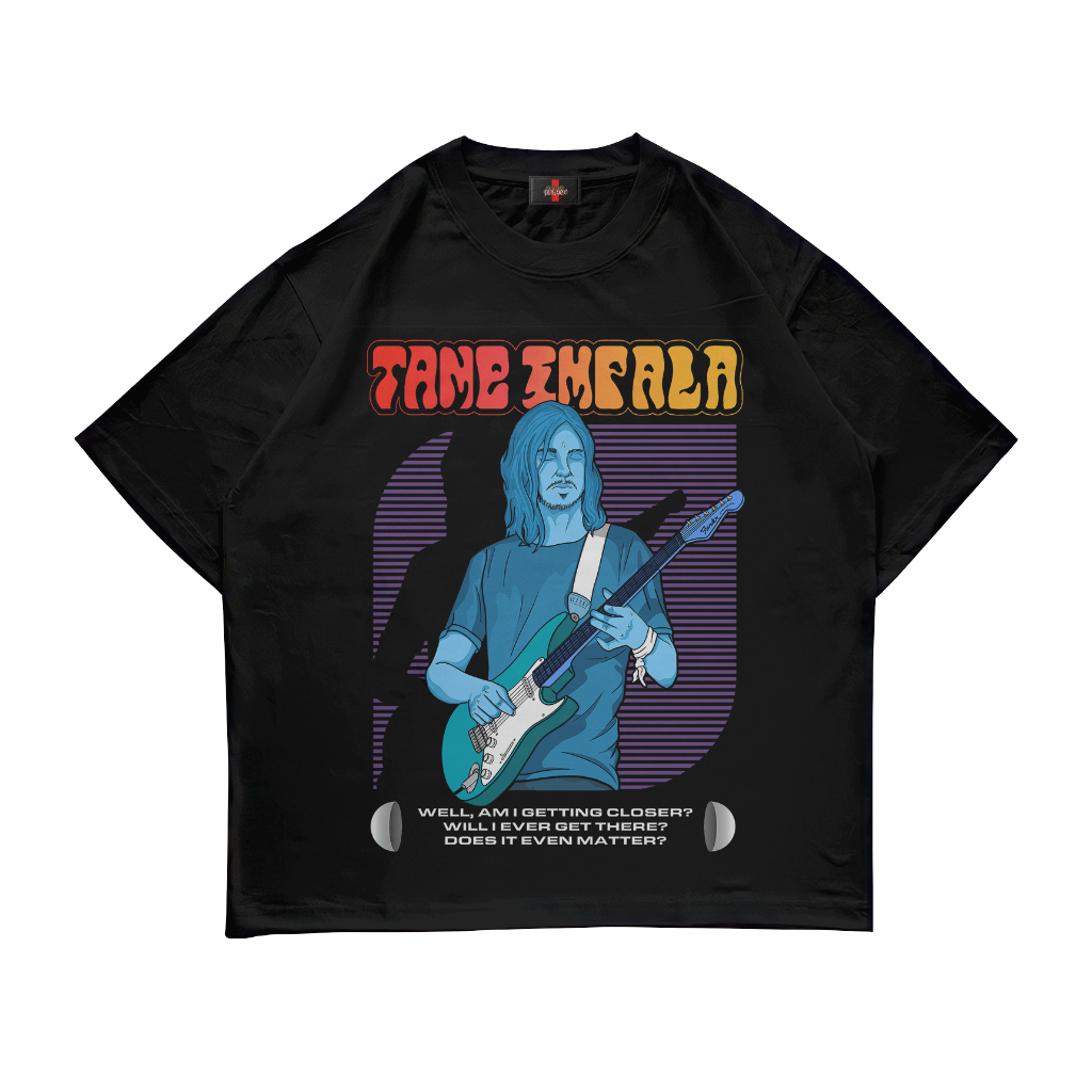 STARPERSON | KAOS TAME IMPALA PARKER GUITAR BLACK 24S | UNISEX | GRUNGE | Y2K | METAL | BOOTLEG | AN