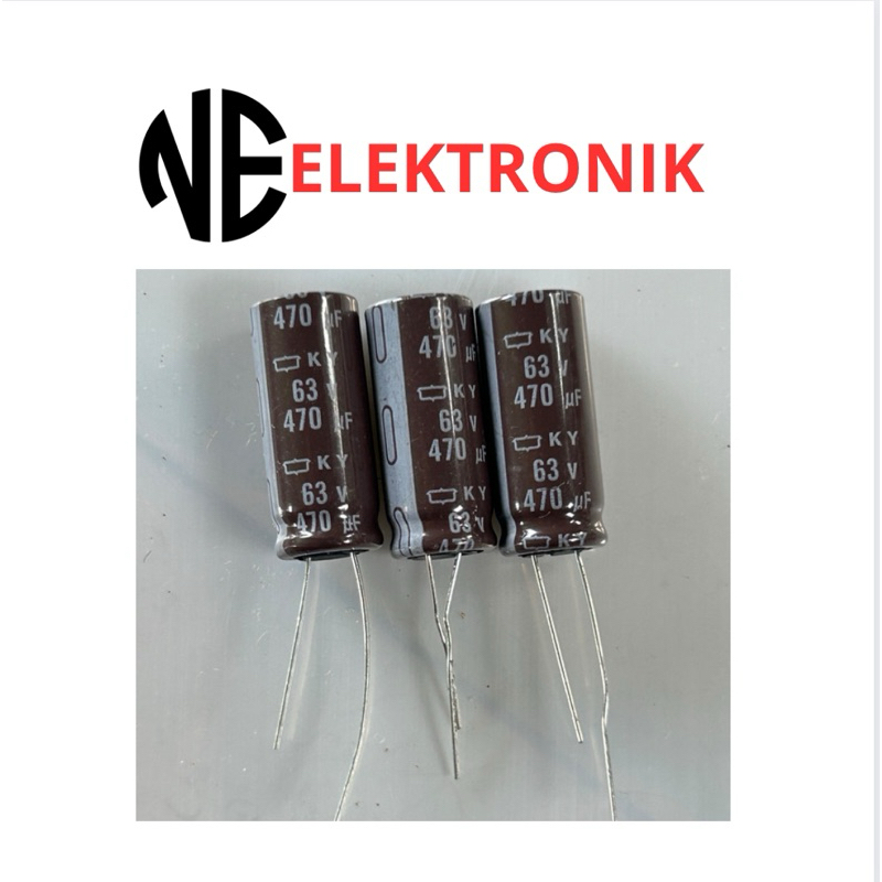 Kapasitor Elco 470uf 63v Original