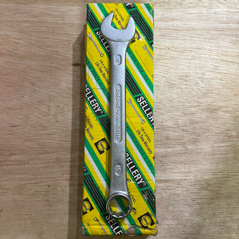 SELLERY Kunci Ring Pas 15mm Combination Spanner (70-215)