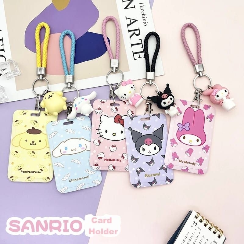 

CINNAMOROLL KUROMI MELODY SANRIO ID Card Holder Cartoon Card Sleeve Photocard Pelindung Kartu