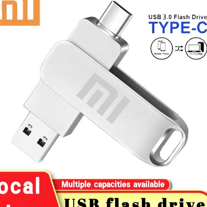 Wah Xiaomi TYPEC Flashdisk USB 128gb Kecepatan Tinggi Driver Flash USB 256gb 512gb 1tb 2tb USB flash