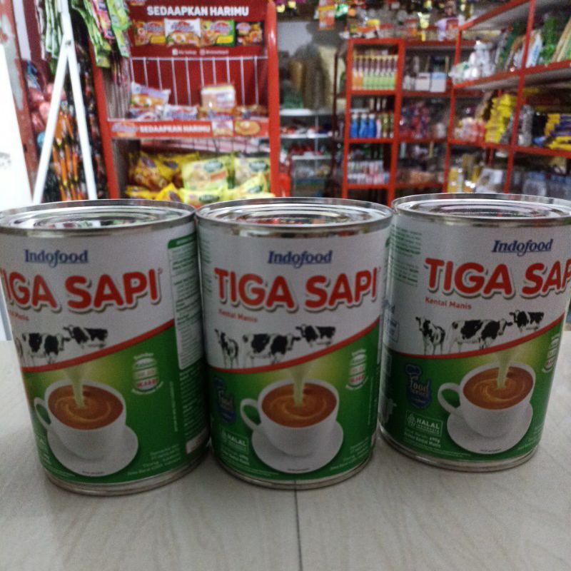 

Susu kental manis TIGA SAPI ,490 g