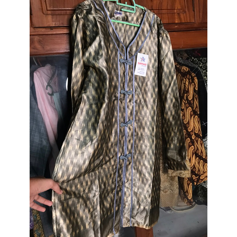 New Preloved Set Tunik Baju Lebaran Celana Kulot Hari Raya
