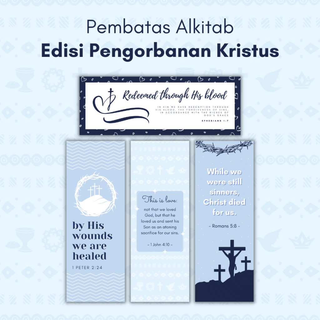 

Pembatas Alkitab ♡ - Edisi Paskah (Jumat Agung - Pengorbanan Kristus) | Souvenir Paskah Jumat Agung Sekolah Minggu | Pembatas Buku Rohani