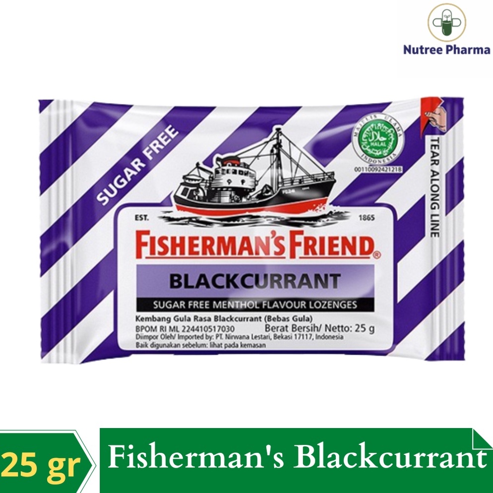 

KLG156 Permen Fishermans Friend Blackcurrant Sugar Free 25 gr