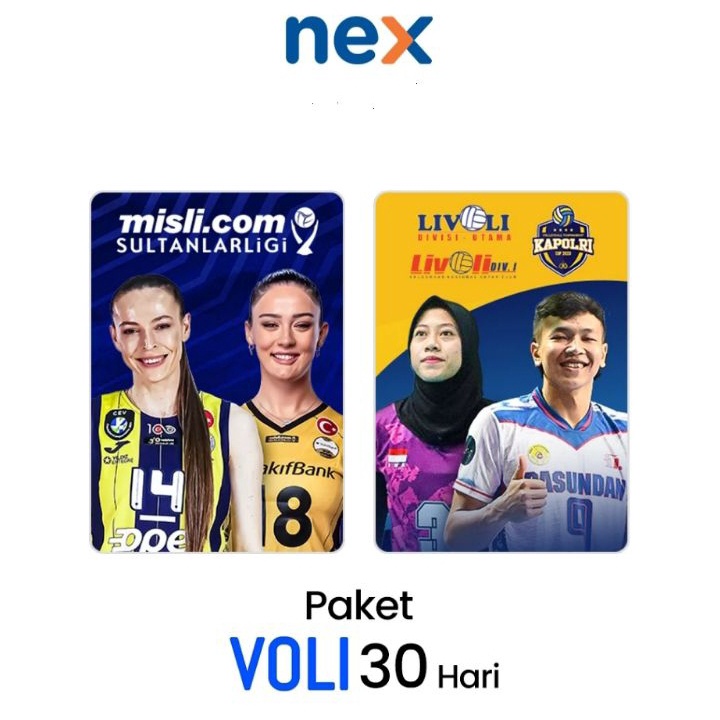 Terkini Paket Voli Nex Parabola Paket 31 Paket Voli KVision Paket Bola Voli 3 HR
