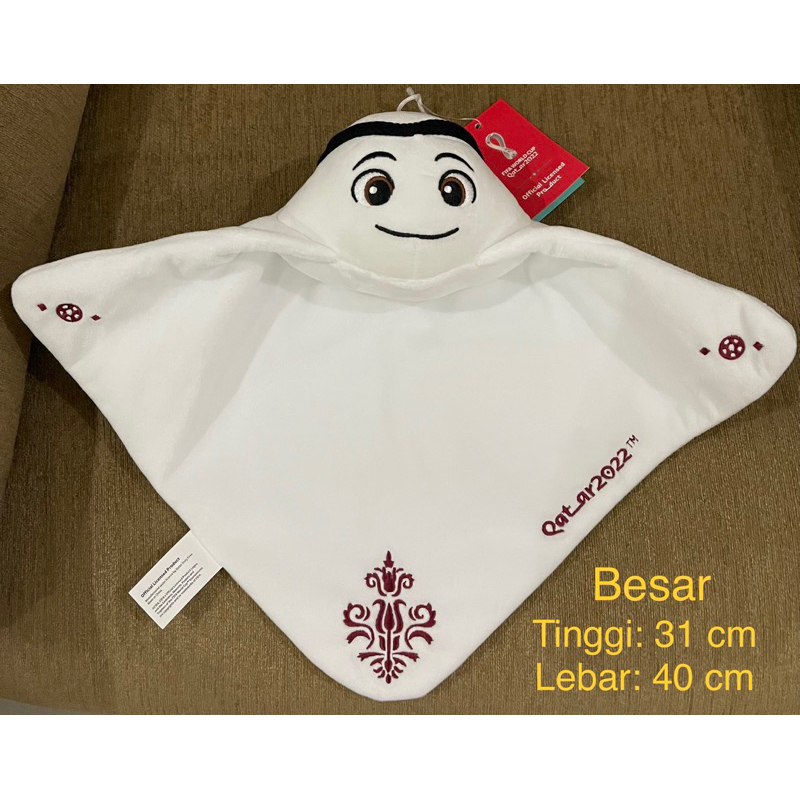 Boneka / Pajangan Fifa world cup Qatar (maskot Laeeb) Original ukuran besar / Fifa world cup toy
