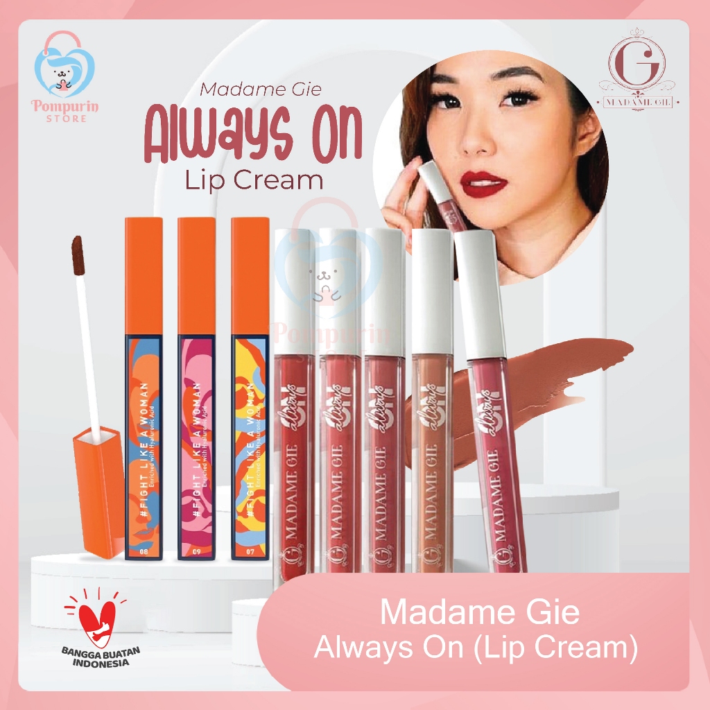 Madame Gie Always On - MakeUp Lip Cream Lipstik