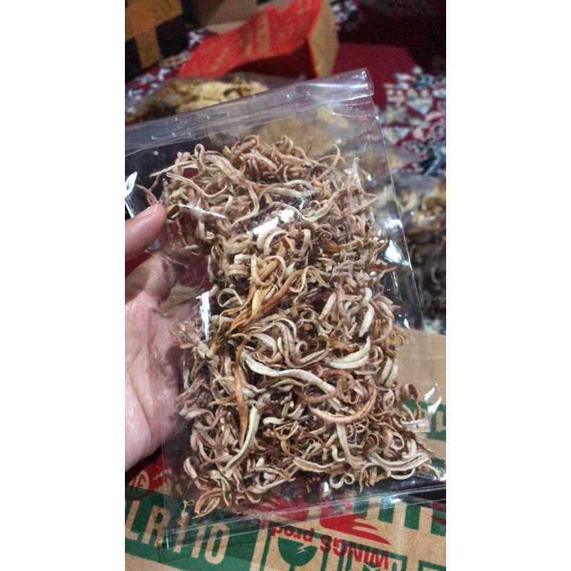 

Krupuk Otot/Srawut/Serat Tripang Goreng Khas Kenjeran Surabaya