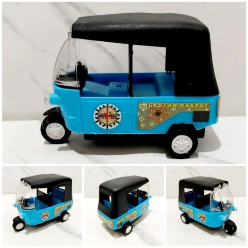 Mainan anak Bajaj - Miniatur Pullback Bajaj anak edukatif