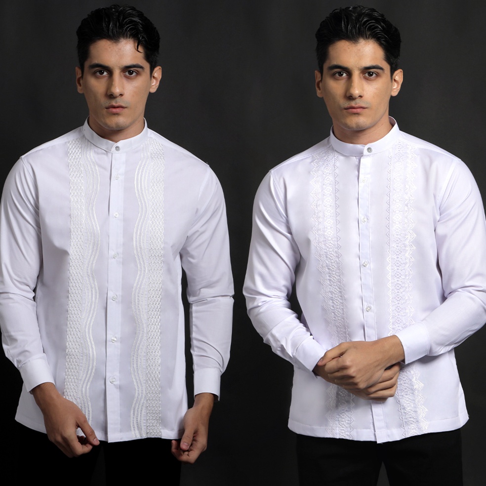 Terbaru Casella Baju Koko Pria Lengan Panjang Exclusive Premium  Baju Koko Putih Lengan Panjang
