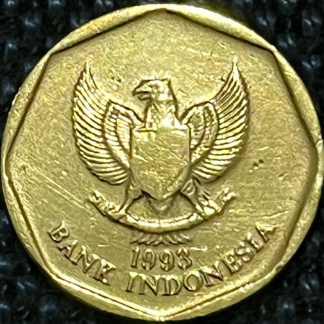 KOIN 100 KARAPAN SAPI TH 1993 INDONESIA ERROR LAMBANG PANCASILA POLOS