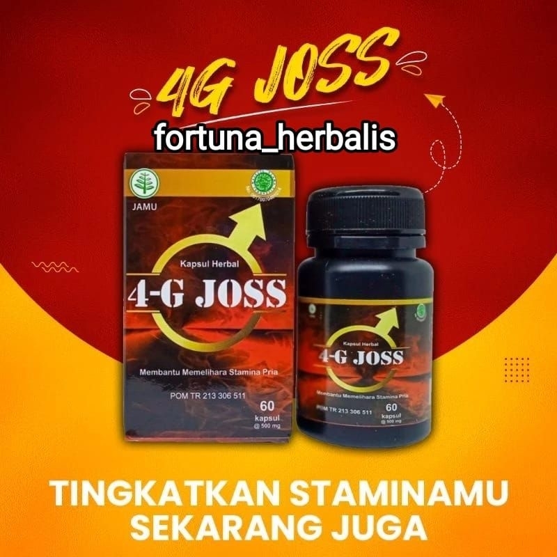 4G Joss Asli Original BPOM isi 60 Kapsul Sekali Minum Langsung Joss