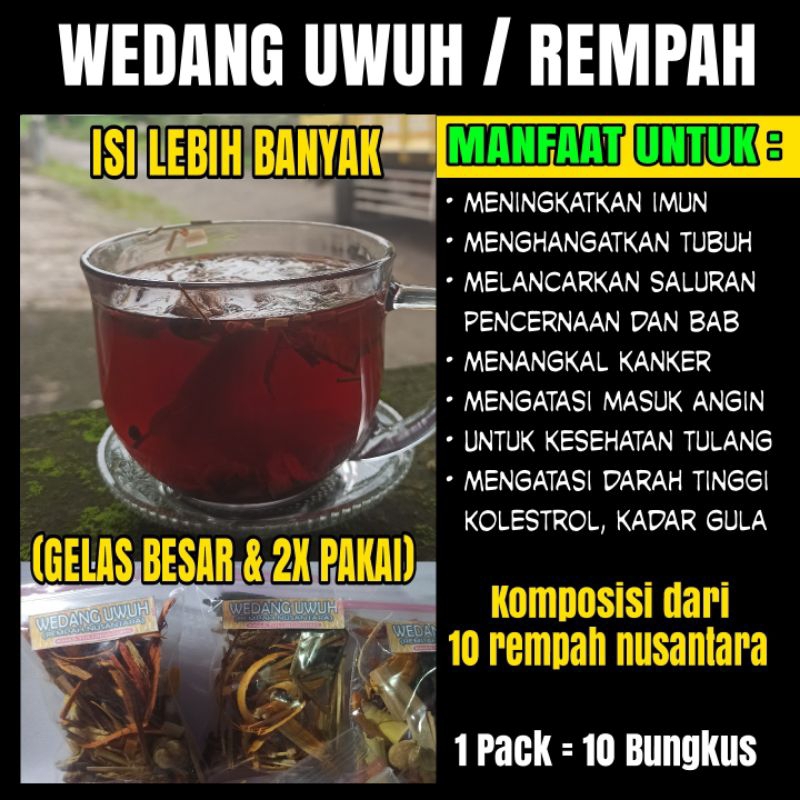 

(10 Bungkus Gelas Besar Isian Lebih Banyak) Wedang Uwuh / Wedang Rempah / Wedang Kesehatan Khas Tulungagung / Wedang Uwuh Jogja
