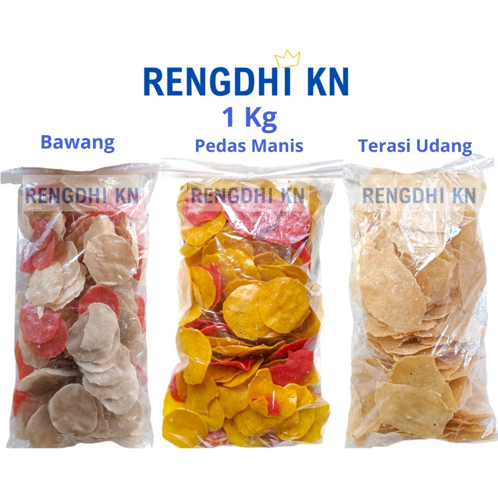 

Kerupuk Pasir Mentah Krecek Rasa Bawang Pedas Manis Terasi Udang 1Kg