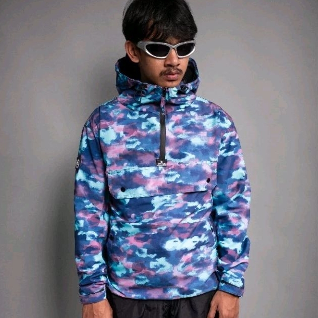 TROUBLEMAKER CAGOULE JACKET - CLASSIC CAMO RAINBOW - ANORAK JACKET - OUTDOOR JACKER - CASUAL JACKET