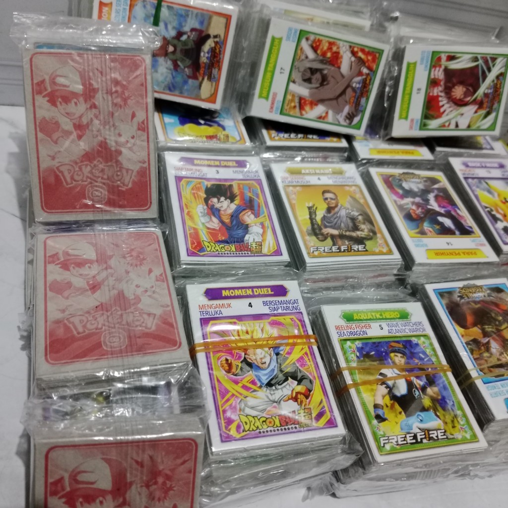 Mainan Kartu Kwartet Kecil 10 Sachet 320 Pcs