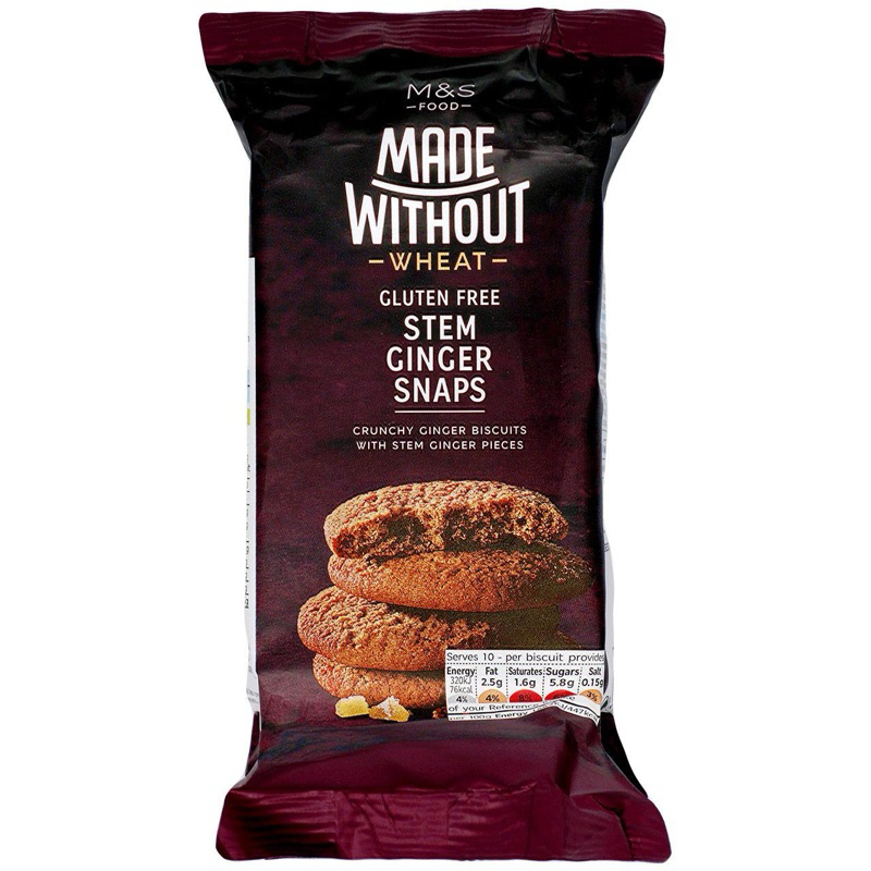 

MARKS & SPENCER M&S FOOD Made Without Wheat Gluten Free Stem Ginger Snaps 170g